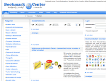 Tablet Screenshot of bookmark-center.de
